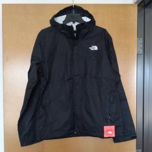 🆕The North Face Men's Venture Rain Jacket, Large - TNF Black/TNF White, Auth.